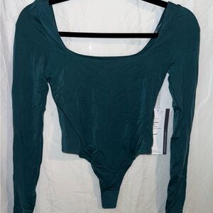 lululemon athletica Deep Green Long Sleeve Bodysuit